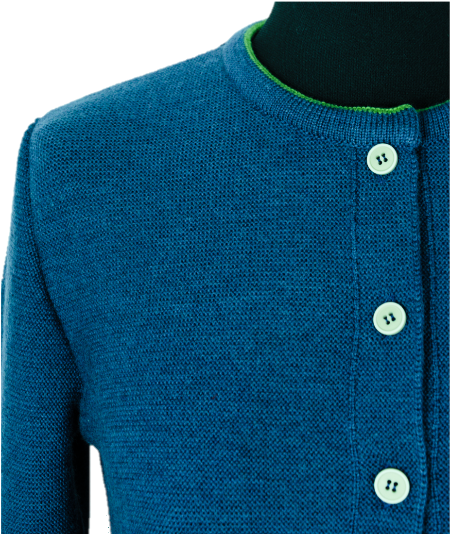 Jachetă classic blue din lână